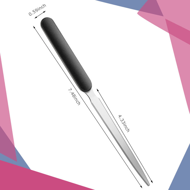 Kosiz Letter Opener Sword Stainless Steel Envelope Openers Slitters Mail Knife Lightweight Letter Knives for Office Home Supplies, 4 Pieces(White, Bl