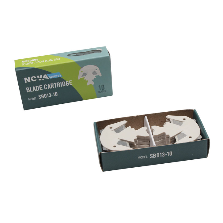 Nova Nex Cutter Replacement Blade, Changeable 2-cutting Edge, Excellent For Box Cardboard Cutter, Packing Tape, Stretch Wrap Cutter, Cardboard Cutter