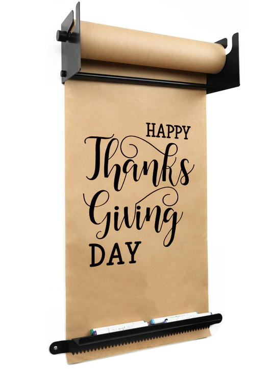 Fitous 18" Kraft Paper Dispenser Wall Mount?Butcher Paper Dispenser?Paper Roll Cutter to Do Lists,Ideal for Home,Office Wall Paper Holder with Serrat