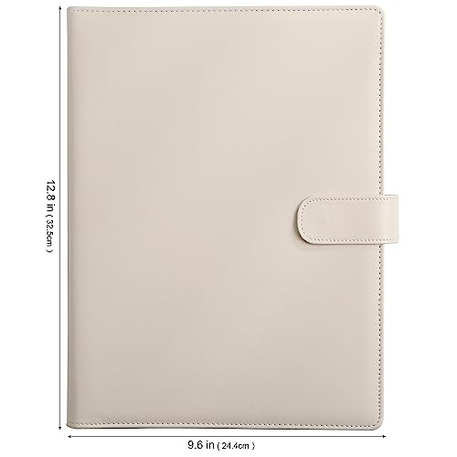 12.8 * 9.6 inch Portfolio Case Business Padfolio, Smart Phone is Usable in Document Organizer, Conference File Folder with A4/Letter Size Clipboard a