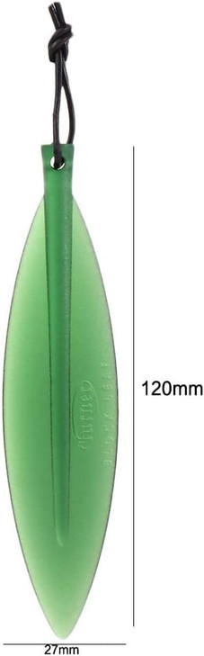 Green Willow Leaf Shape Plastic Letter Opener Tool, Plastic Envelopes Opener Bookmark Cut Paper Tool Express Opener Office and School Supplies