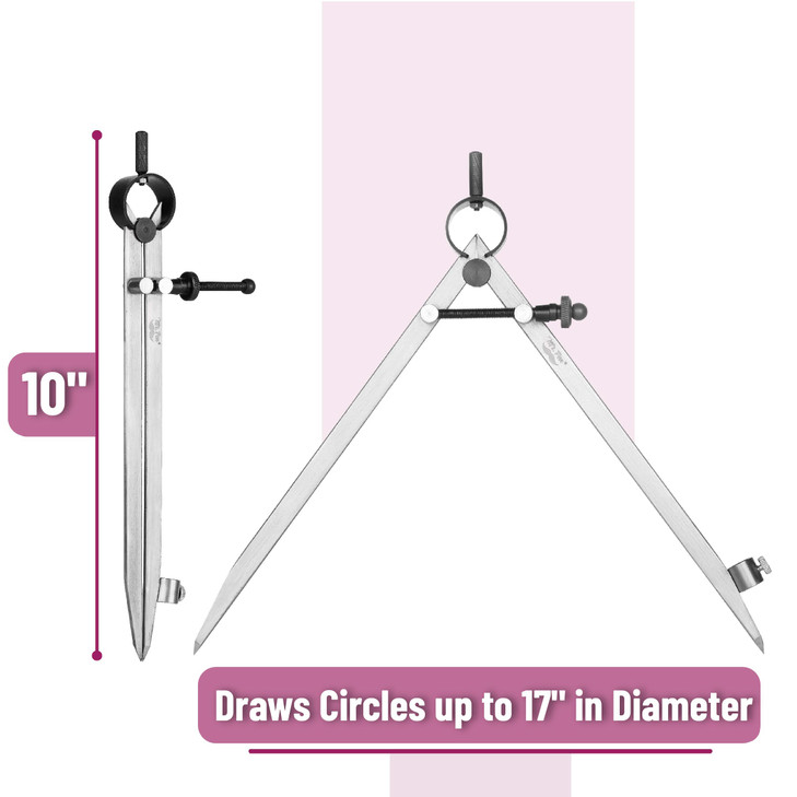 Mr. Pen- Professional Compass with Lock, Pencil Compass, Woodworking Compass, Compass for Geometry, Wing Divider, Compass Drawing, Drafting Compass,