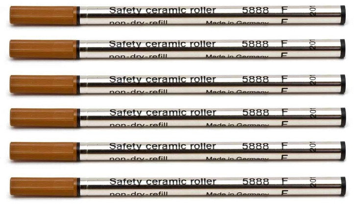 6 Pack - Black 5888 Fine Tip Schmidt Metal Refill