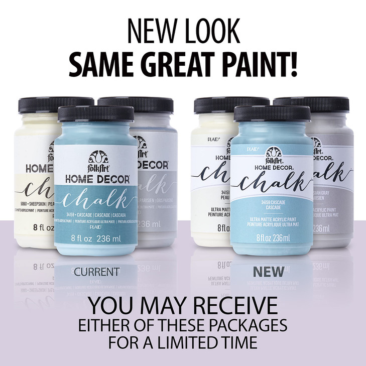 FolkArt 36022 Home Decor Chalk Furniture & Craft Paint in Assorted Colors, 8 ounce, English Lavender