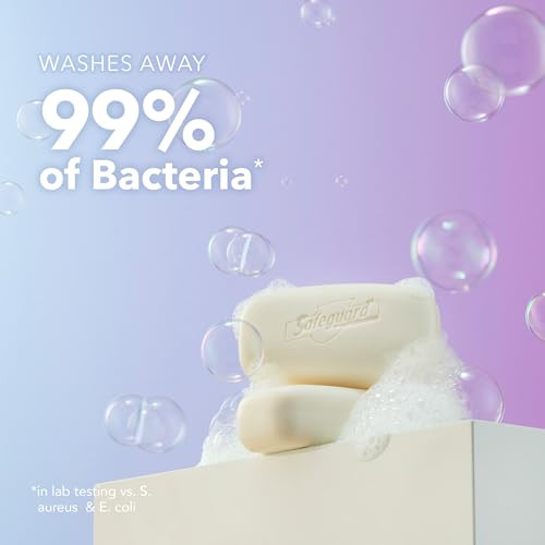 Safeguard Micellar Deep Cleansing Bath Bar Soap, Washes Away 99 Percent of Bacteria, Leaves Skin Soft, Made with Plant Based Cleansers, Fresh Clean S