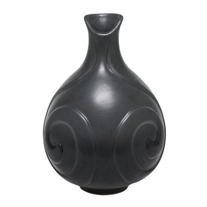 AMACO Satin Matte SM-01 Black Glaze Pint, 16 oz. (473 mL), Intermixable Mid-High Fire Cone 5-6 (SM) Liquid Ceramic Pottery Glaze for Bisque