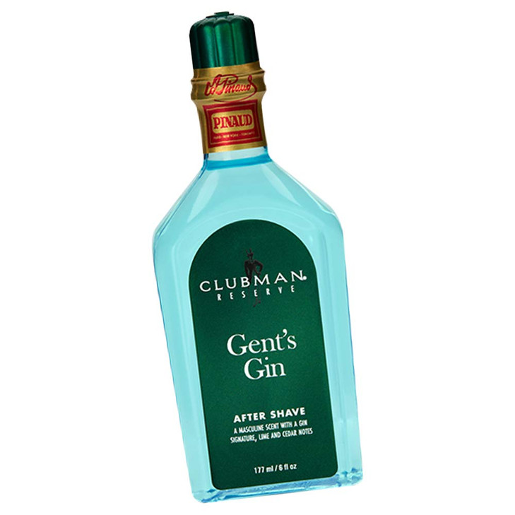 Clubman Pinaud Gents Gin After Shave Lotion  Masculine Scent with Gin, Lime & Cedar Notes, Refreshing Aftershave for Men, 6 oz