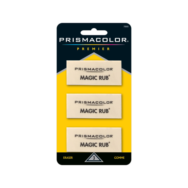 Prismacolor® Magic Rub® Vinyl Erasers, Beige, Pack Of 3