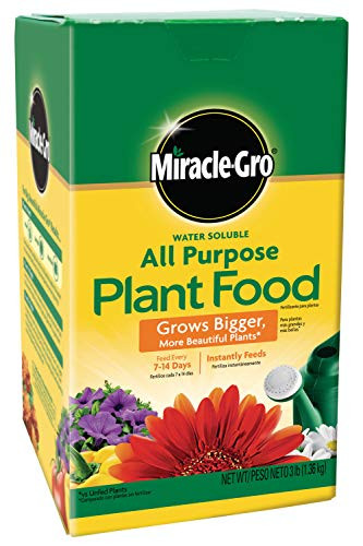 Miracle-Gro Water Soluble All Purpose Plant Food - Fertilizer For All Indoor or Outdoor Plants including Roses, Flowers, Vegetables, Houseplants, Tre