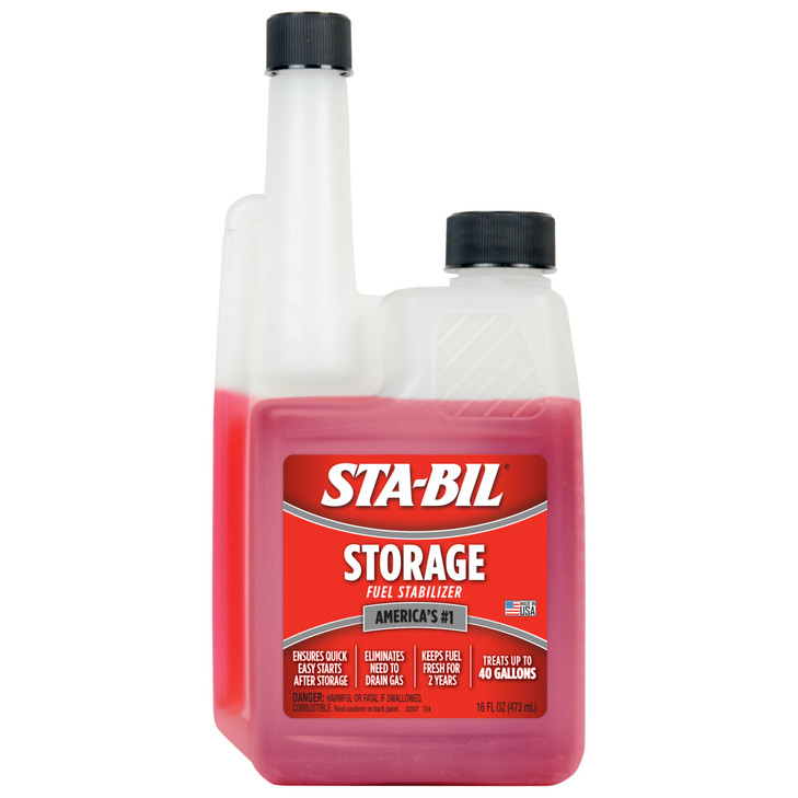 STA-BIL Storage Fuel Stabilizer Keeps Fuel Fresh for 24 Months, Prevents Corrosion, Gasoline Treatment Additive That Protects System, Gas Stabilizer
