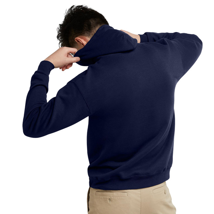 Hanes mens Pullover Ecosmart Hooded athletic sweatshirts, Navy, X-Large US