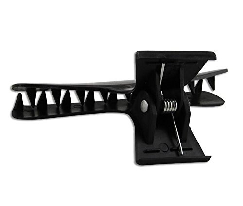 erioctry 12 Black Hairdressing Hairdressers Hair Tools Butterfly Hair Clamps Hair Claw Salon Section Clips Clasps Clamps Barrettes