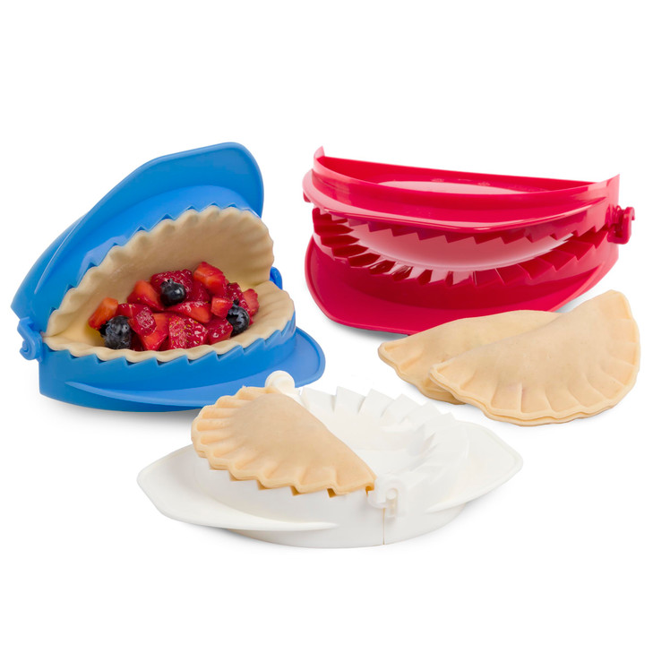 PrepWorks 3pc Dough Press Set  Set of 3 Pie, Empanada, and Dumpling Presses, Easy-to-Use, Durable, BPA-Free