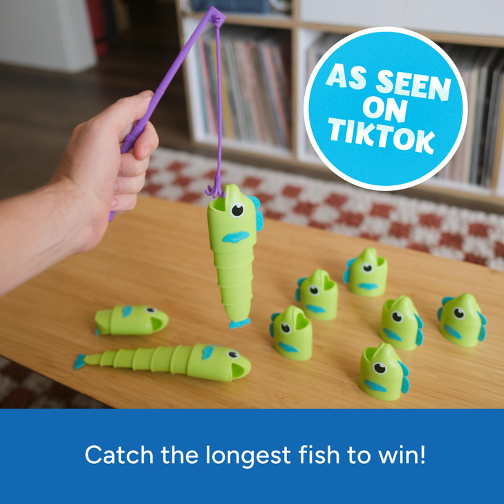 Educational Insights Reel Big Catch Game - Preschool Math Games for 4 Year Olds, Who Can Catch the Longest Fish Game, Kindergarten Learning Activitie