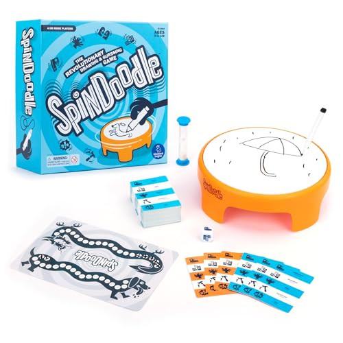 Educational Insights Spindoodle - Fun Board Games for Adults, Teens and Kids, Party Games for Family Game Night, Funny Quick Drawing Game, Guess The