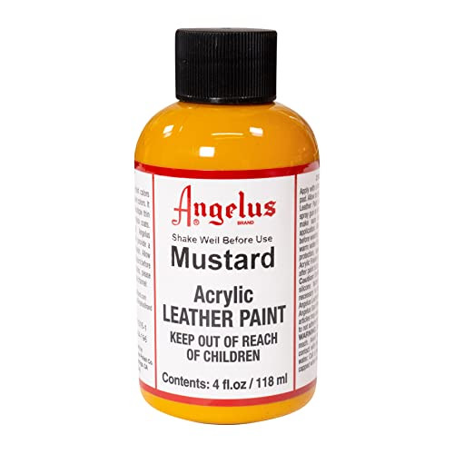 Angelus Acrylic Leather Paint, 4 oz., Mustard