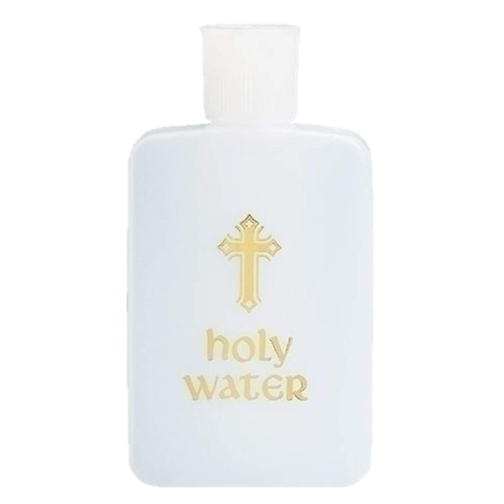 Roman  Holy Water Bottle, Religious Gift and Accessories Collection, 4.5, Plastic, Religion, Faith, Durable