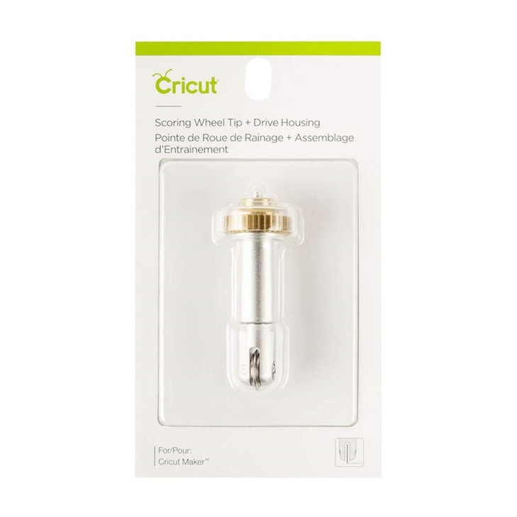 Cricut Scoring Wheel Tip + QuickSwap Drive Housing, Patented Wheel Design, Up to 10X More Pressure, Crisp Creases on Basic Materials, for DIY Crafts,