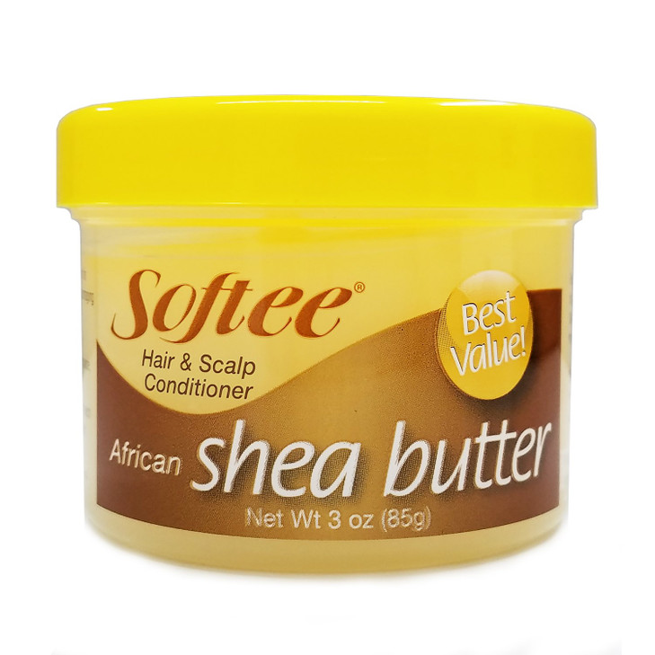 Softee African Shea Butter Hair & Scalp Conditione?r, Yellow , 3 Oz