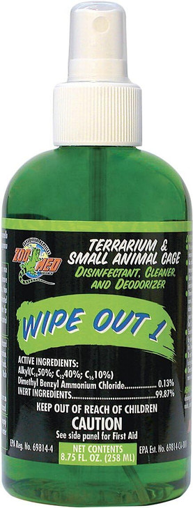 Zoo Med Wipe Out Cleaner for Terrarium and Small Animal Cage [Set of 2] Size: 8.75 Oz.