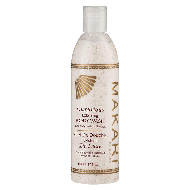 Makari Classic Luxurious Exfoliating Body Wash (500 ml) | Brightening & Exfoliating Body Cleanser | Removes Dead Skin Cells & Unclogs Pores | Recomme