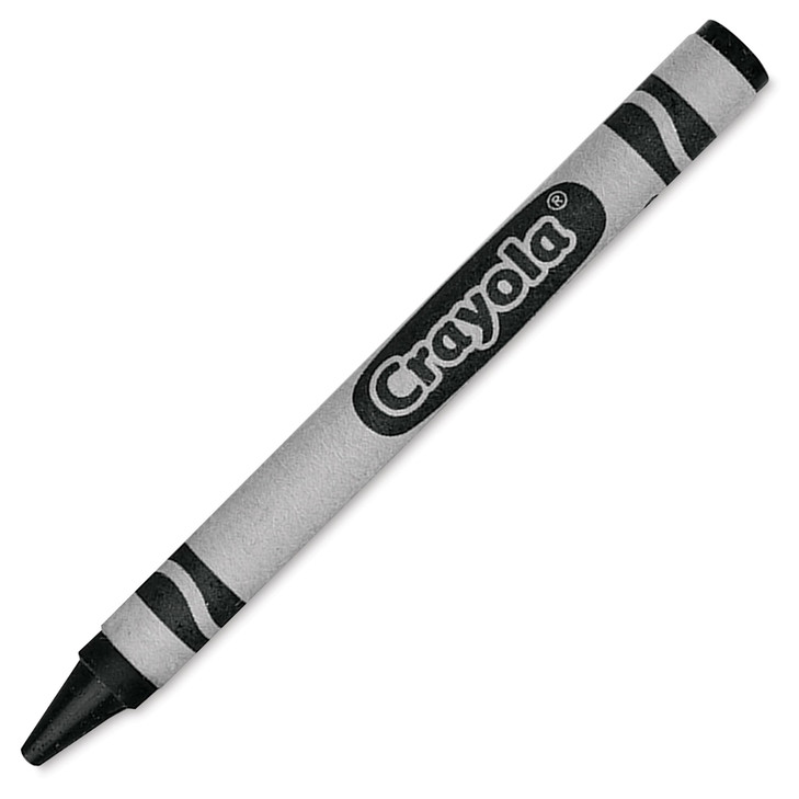Crayola Crayons, Black, Single Color Crayon Refill, 12 Count Bulk Crayons, School Supplies
