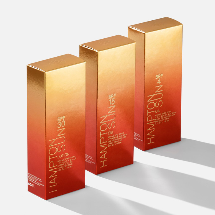 Hampton Sun SPF 15 Classic Sun Gel Ultra-Hydrating Luxury Sunscreen Gel Anti-Aging Antioxidant Blend of Jojoba Oil, Vitamin E + Aloe Vera Silky, Ligh