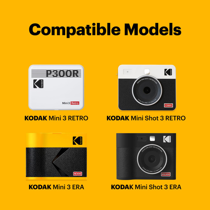 KODAK 4PASS 3x3" All-in-One Cartridge Refill (60 Sheets) Only Compatible with Mini 3 Retro/Era and Mini Shot 3 Retro/Era