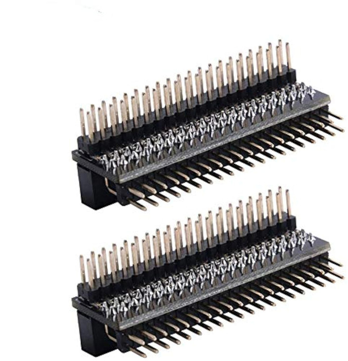 GeeekPi Micro Connectors 40-pin GPIO 1 to 2 Expansion Board for Raspberry Pi, 2 x 20-pin Strip Dual Male Header Double Row Straight GPIO Connector Pi