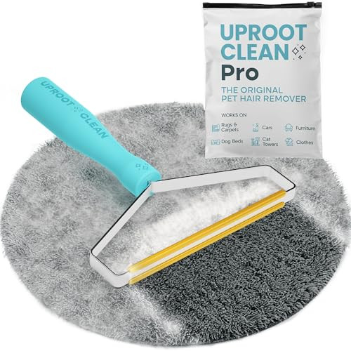 Uproot Cleaner Pro Pet Hair Removal Tool - Special Dog Hair Remover Multi Fabric Edge and Carpet Rake by Uproot Clean - Cat Fur Remover for Couch, Pe