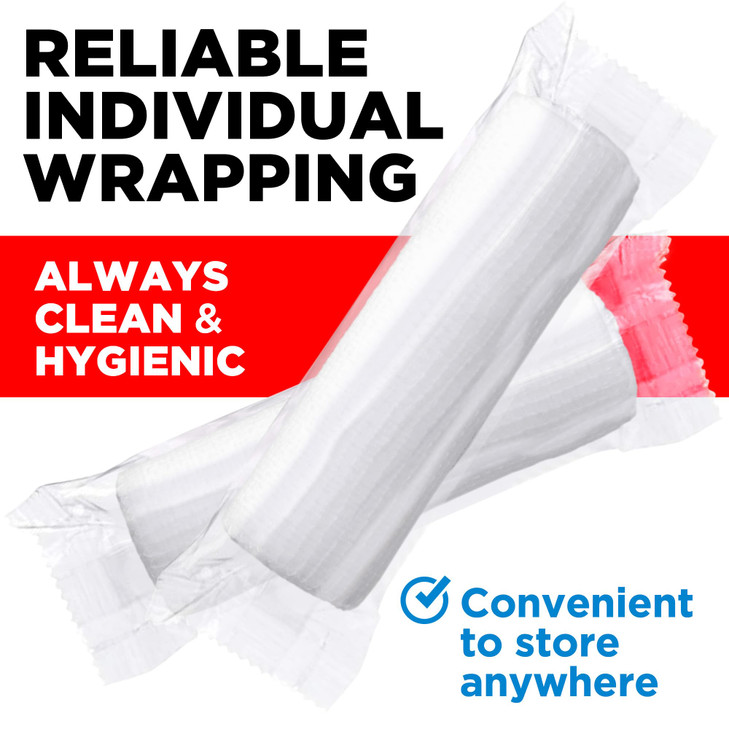 24 Gauze Rolls - 4" x 4.1yd - Soft and Breathable Rolled Gauze - Latex-Free Premium Individually Wrapped Bandages with Bonus Tape - First Aid Conform