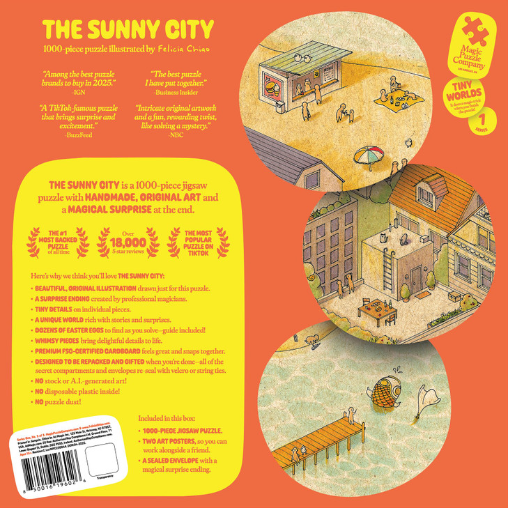 The Sunny City  1000-Piece Jigsaw Puzzle from The Magic Puzzle Company  Series One