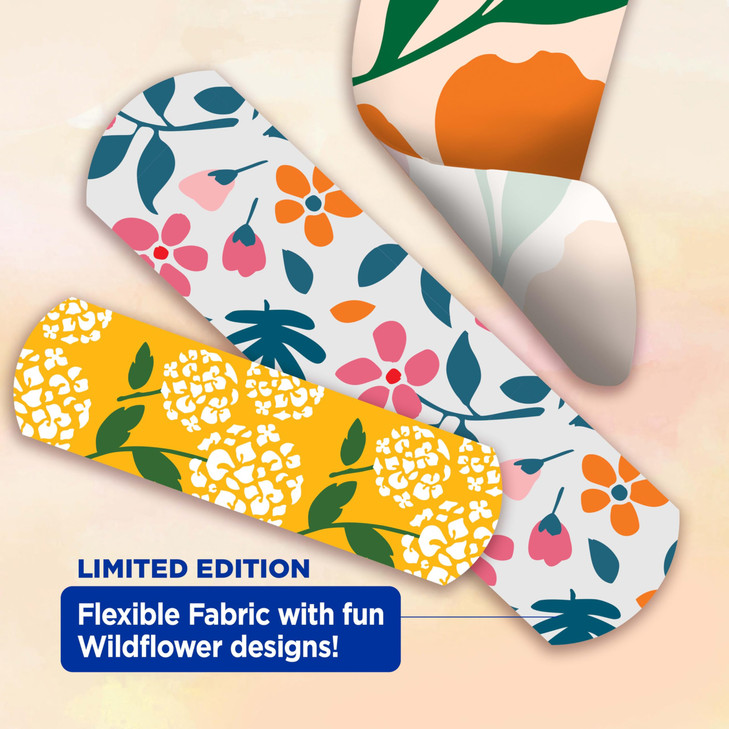 Band-Aid Brand Flexible Fabric Adhesive Bandages, Comfortable Flexible Protection & Wound Care for Minor Cuts & Scrapes, First Aid Bandage with a Wil