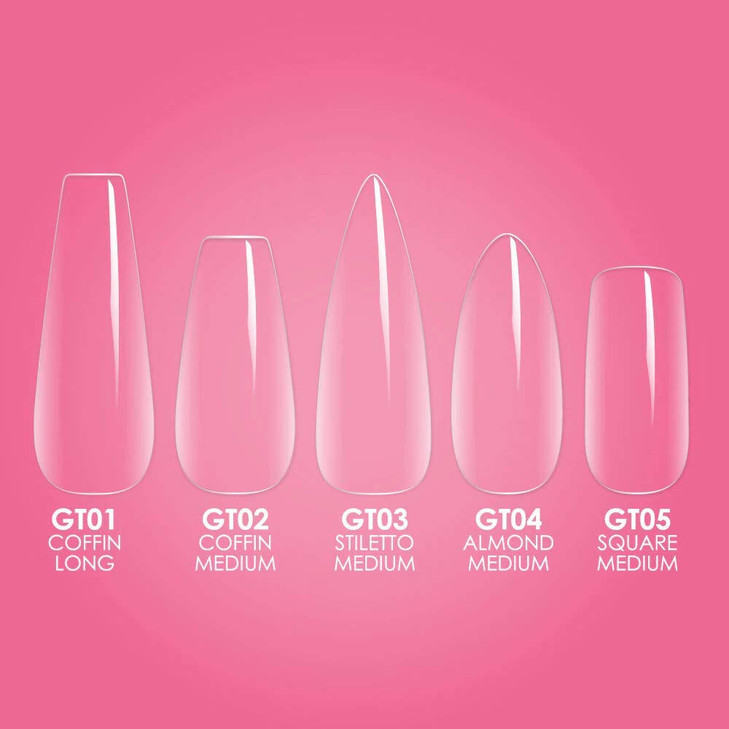 Kiara Sky Gelly Tips Soak Off (Square Medium)