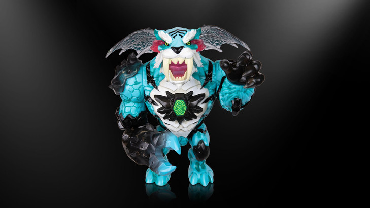 MrBeast Lab Apex Beast Tiger Collector Figure, 6.25" Tall, with Extreme Detailing, Premium Packaging, 13 Points of Articulation & Chomp Jaw - Styles