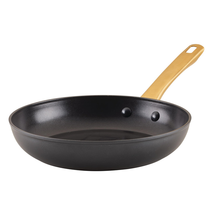 Farberware Forged Induction Ceramic Cookware Nonstick Frying Pan/Skillet, Dishwasher Safe, Suitable for All Stovetops, 10 Inch Fry Pan - Black and Go