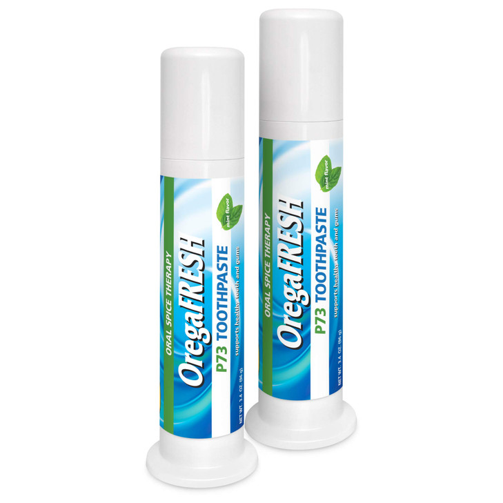 NORTH AMERICAN HERB & SPICE OregaFresh Toothpaste (2 Pack) - 3.4 fl. oz. - Natural Toothpaste - Supports Tooth and Gum Health - Oregano Oil, Clove Oi