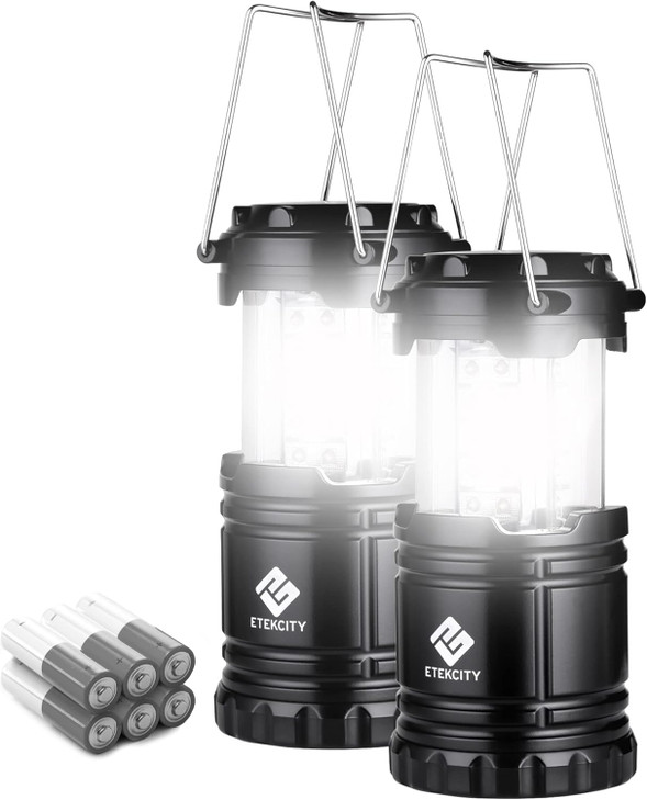 Etekcity Lantern Camping Essentials Lights, Led Flashlight for Power Outages, Battery Operated Lamp for Emergencies, Survival Gear, Hurricane Prepare