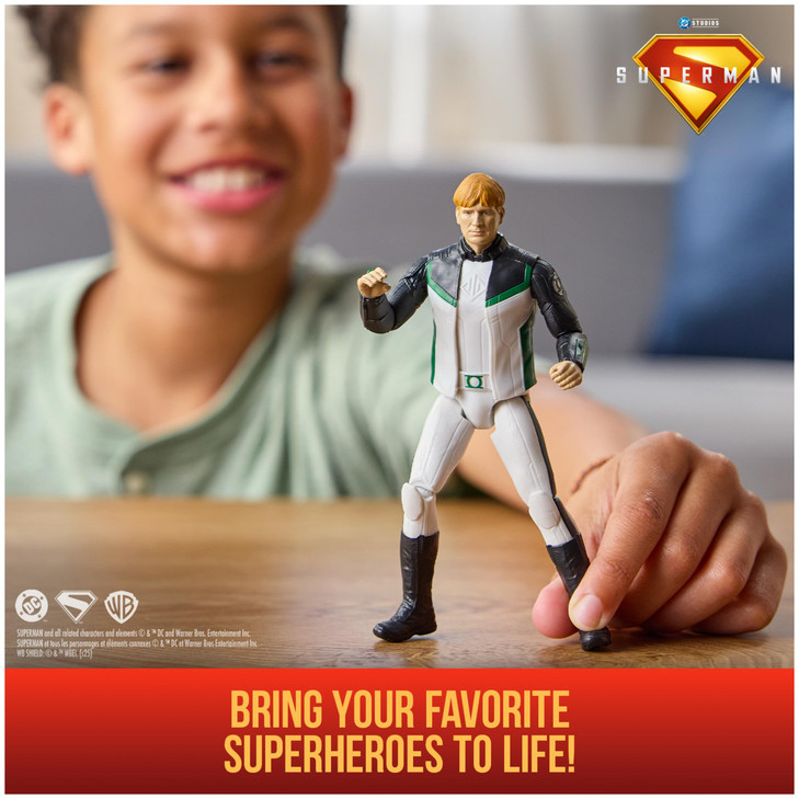 DC Comics, Superman, Green Lantern, 6-Inch Action Figure, Authentic Superman Movie Styling, Super Heroes Kids Toys for Boys and Girls Ages 4 and Up