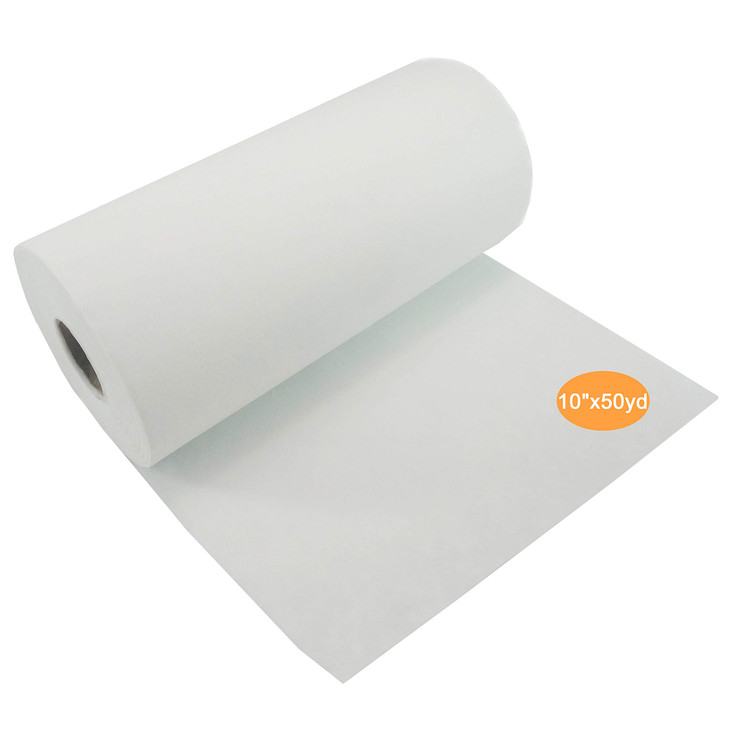 New brothread Tear Away Machine Embroidery Stabilizer Backing 10" x 50 Yd roll - Medium Weight 1.8 oz - Cut into Variable Sizes - for Machine Embroid