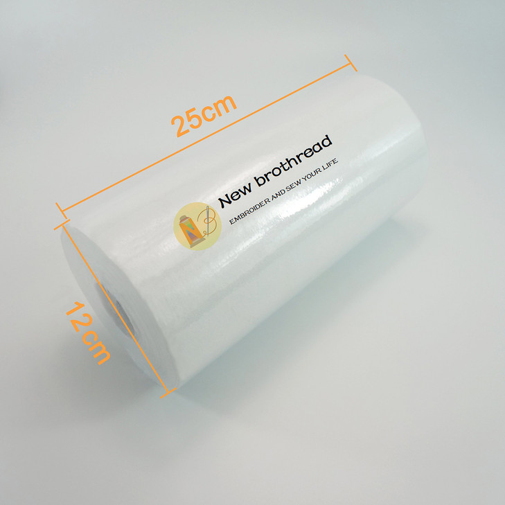 New brothread Tear Away Machine Embroidery Stabilizer Backing 10" x 50 Yd roll - Medium Weight 1.8 oz - Cut into Variable Sizes - for Machine Embroid