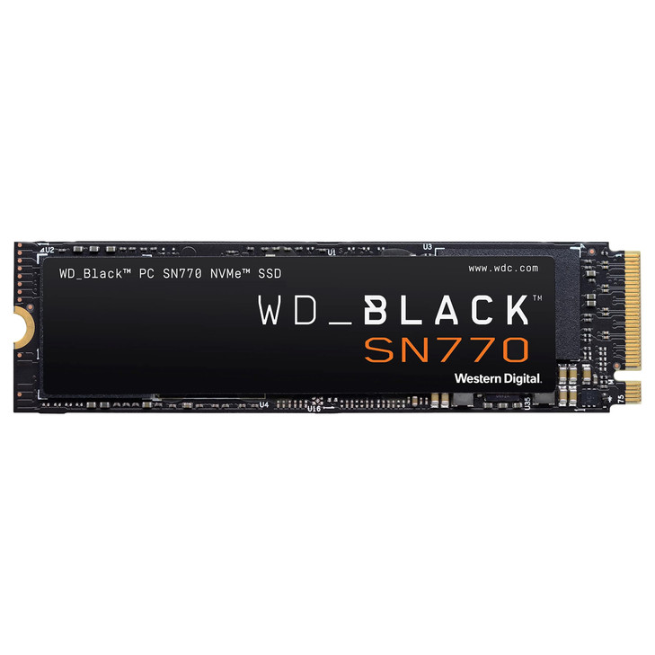 WD_BLACK 1TB SN770 NVMe Internal Gaming SSD Solid State Drive - Gen4 PCIe, M.2 2280, Up to 5,150 MB/s - WDS100T3X0E - [Previous Generation]