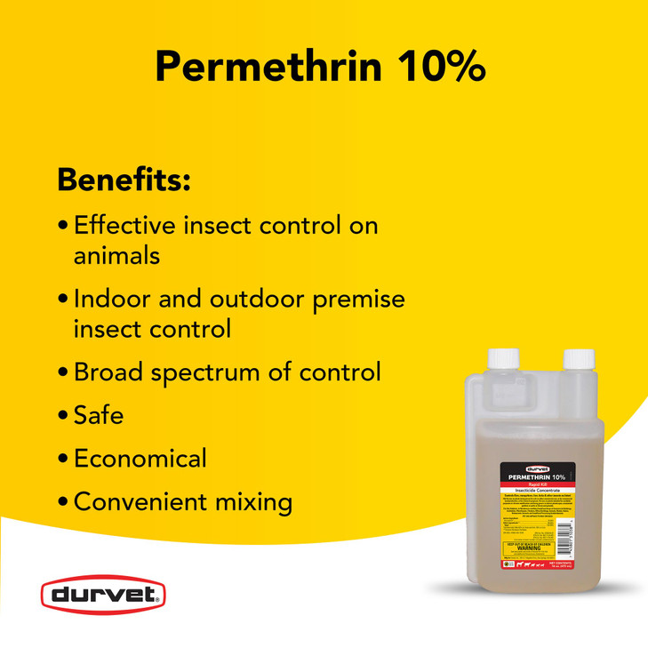 Durvet 2253554 Permethrin EC 10-Percent