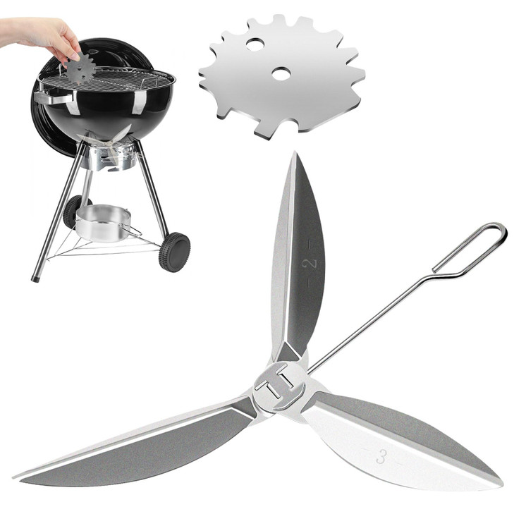 22-1/2-Inch One-Touch Cleaning System Kit, 7444 Replacement Parts-Grill Damper for Weber Grill, Also for Master-Touch Series, Performer Series, and O