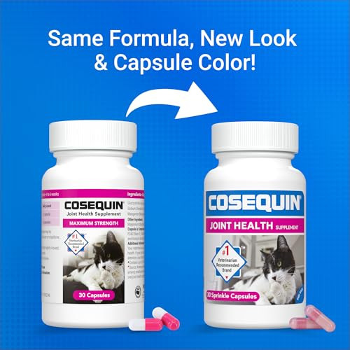 Nutramax Cosequin for Cats Joint Health Supplement, Contains Glucosamine for Cats, Plus Chondroitin, Supports Healthy Joints, for all Breeds and Size