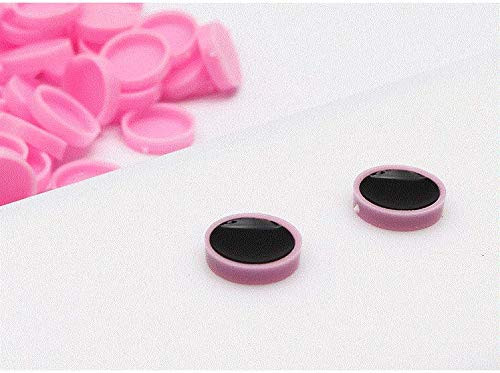 200pcs Pink Plastic Grafting Eyelash Glue Cup Delay Cup Holder Eyelash Beauty Tool Accessories