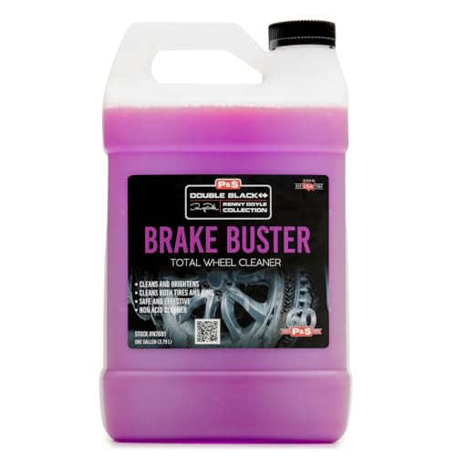 P & S PROFESSIONAL DETAIL PRODUCTS - Brake Buster Wheel and Tire Cleaner - Non-Acid Formula Safe For All Wheel Types, Removes Brake Dust, Oil, Dirt,