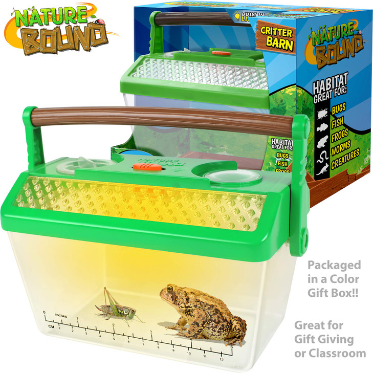Nature Bound Bug Catcher Critter Barn Habitat | Bug Catcher Kit for Kids | Outdoor Nature Exploration Toys | Indoor/Outdoor Insect Collecting with Li