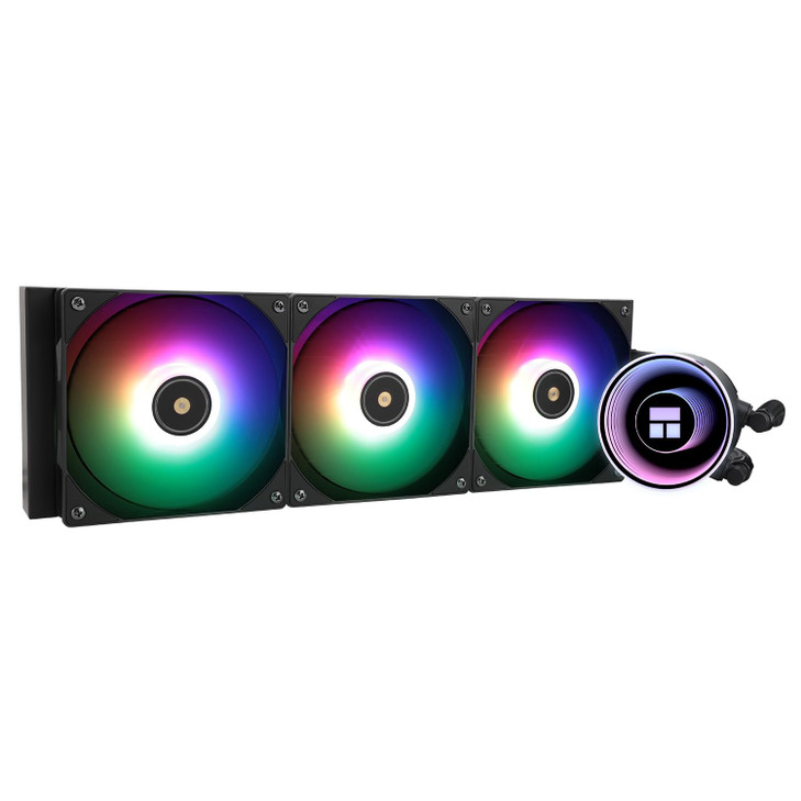 Thermalright Frozen Notte 360 Black ARGB V2 Water Cooling CPU Cooler, 360 Specification CPU Liquid Cooler,3 PWM Fans, S-FDB Bearings, Suitable for AM
