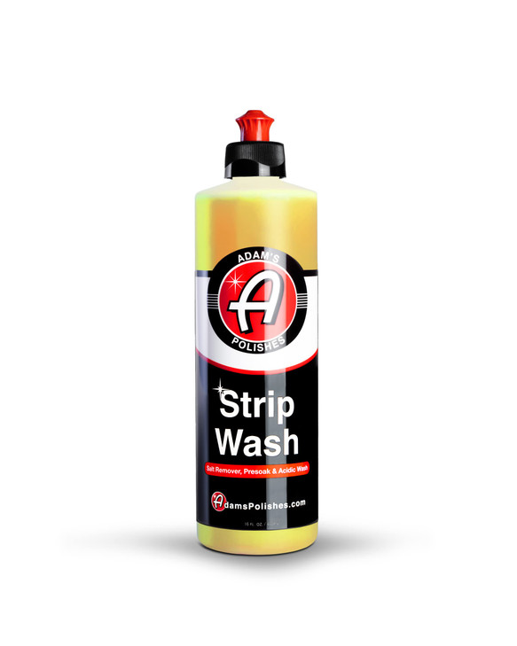 Adam's Polishes Strip Car Wash Soap (16 oz) - Sealant & Wax Remover Shampoo Salt Remover, Presoak, & Acidic Wash | Thick Suds For Use Cleaning Kit, F